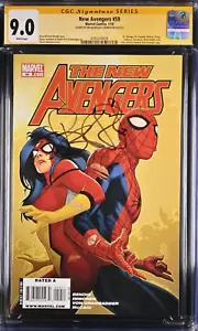NEW AVENGERS #59 -1/10 -SIGNATURE SERIES SIGNED BY BRIAN MICHAEL BENDIS -CGC 9.0 - Picture 1 of 2