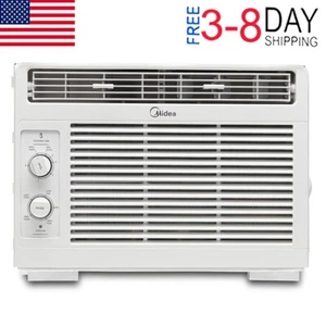 Air Conditioner 5000 BTU 150 Sq Ft Mechanical Window 2 Cooling Modes White New - Picture 1 of 13
