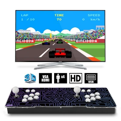 Pandora Box Retro Video Games Arcade Console  - 12 Month Warranty -  9,800 Games - Image 1 of 4