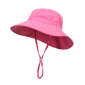 Kid Children Boy Girl Bucket Fisherman Hat Summer Sun Protection Beach Sun Cap - Picture 1 of 19