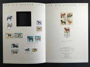 GERMAN POST ART-EDITION 1997/18 1920/1924 PFERDE CHEVAL HORSES - Picture 1 of 5