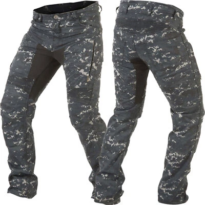 TRILOBITE PARADO Herren blau camouflage Regular Fit CE AA Motorradjeans Gr 42/32 - Bild 1 von 4