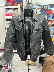 Eclipse Giacca In Pelle Uomo Man TgXL Nero LLV940 - Imagen 1 de 23
