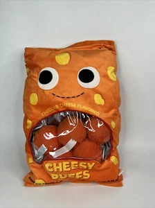 Kidrobot Yummy World Cheesy Puffs Plush Toys 5 Puffs With Zippered Pillow Bag - Picture 1 of 5