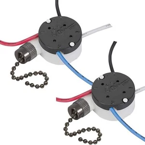 2PS Ceiling Fan Switch Zing Ear Ze-208S E89885 3 Speed 4 Wire Pull Chain Switch - Picture 1 of 5
