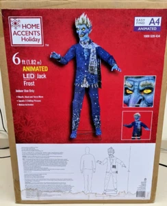 6 ft Animated LED Jack Frost Home Accents Christmas Halloween Animatronic - Picture 1 of 4