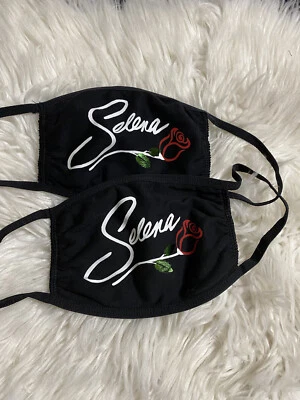 Selena Inspired Women's 2 Face Masks. *Glows In The Dark. - Image 1 of 4