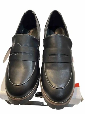 Blondo Womens Dulce Black Leather Loafers Shoes 9.5 M - Изображение 1 из 4