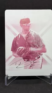 2016 Panini Elite Extra Edition TJ Zeuch Magenta Print Plate 1/1 - Picture 1 of 2