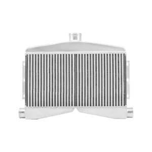 Intercooler de aluminio doble turbo CXRacing 2 en 1 salida 3,5" núcleo doble entrada 2,5 - Imagen 1 de 5