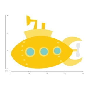 Yellow Submarine Wall Sticker Wall Sticker WS-41103 - Picture 1 of 12