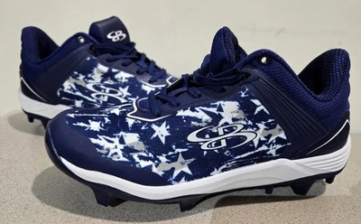 Формованные бутсы Boombah темно-синие звезды США мужские 7 - Изображение 1 из 4