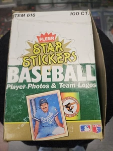 1984 Fleer Star Stickers Baseball MLB Unopened Box of 100 Packs - Picture 1 of 8