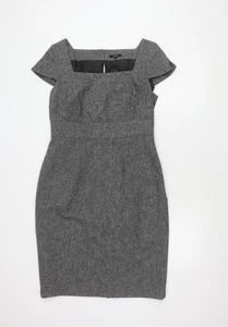 Linea Women’s Grey Dress Size 14 Wool Blend Elegant - Picture 1 of 12
