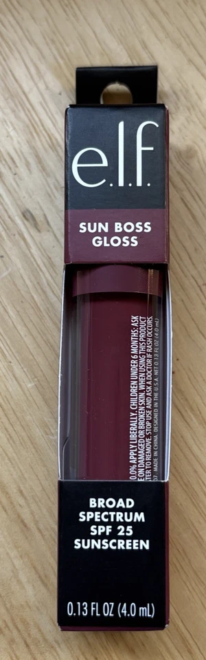 NEW e.l.f. Sun Boss Gloss SPF 25 Sunscreen THATS MY JAM .13 Oz 4ml - Image 1 of 3