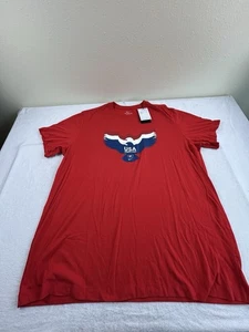 Nike Men's USA Wrestling Dri-FIT Short-Sleeve T-Shirt Red Sz 2XL New $40 - Picture 1 of 5