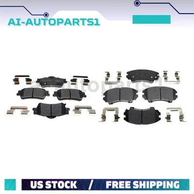 For Chevrolet Caprice 2011 - 2013 2014 2015 2016 2017 Front Rear Brake Pads Kit - Image 1 of 4