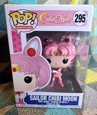 Sailor Chibi Moon Pop 295 - Glitter Sailor Moon Funko Pop! 2017 Vaulted+Protectr - Image 1 of 4