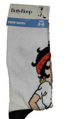 Calcetines Betty Boop Crew para mujer 9-11 nuevos con etiquetas Foto 1 de 2