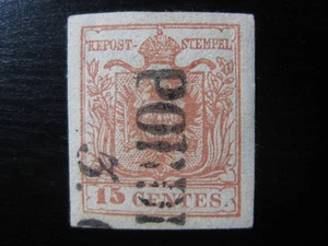 LOMBARDEI-VENETIEN ÖSTERREICH Sc. #4 seltene gebrauchte Briefmarke mit schönem Stempel! (5) - Bild 1 von 2