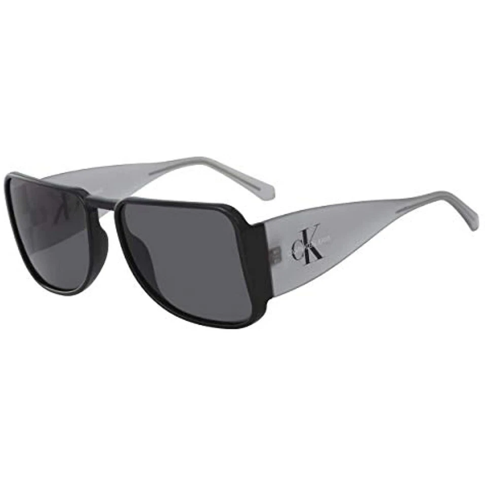 NUEVO Calvin Klein Jeans CKJ18501S 001 Gafas de sol negras y ahumadas con lentes grises Foto 1 de 1