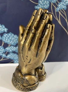 Eternal Reflections Reverence Prayer Hand Crafted Coffin Casket Corner Art Piece - Picture 1 of 11