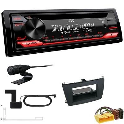 JVC KD-DB622BT DAB inkl Antenne Bluetooth USB Set für Mazda 6 2008-2012 schwarz - Bild 1 von 4