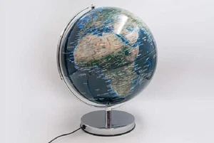 Mappamondo con Città Luminose Mascagni Pr USB di Rete, Diametro 30 Colore: Blu - Imagen 1 de 6