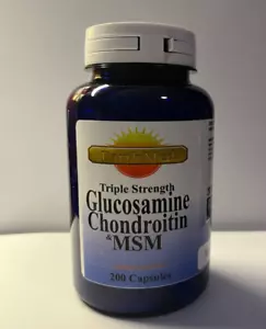 Triple Strength Glucosamine Chondroitin MSM Joint Health Support 200Capsules - Picture 1 of 2