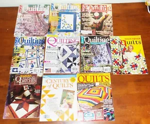 Lot of 10 Quilting Magazines w/ Patterns Lot #31 McCall's, Simplicity's - Imagen 1 de 4