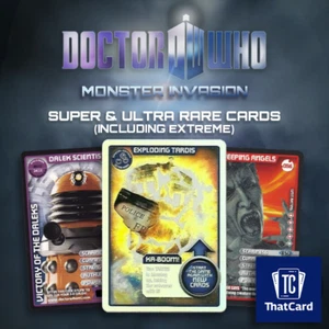 BBC Dr Doctor Who Monster Invasion SUPER & ULTRA RARE Cards incl. Extreme Pick! - Picture 1 of 29