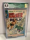 Tales to Astonish #100 CGC 8.0Q Marvel 1968 Hulk vs. U-Mariner/Puppenspieler