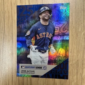 2025 Topps Series 1 MLB: Training Ground Blue Foil Parallel 059/150 Jose Altuve - Picture 1 of 2