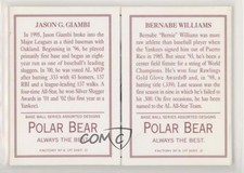 2003 Topps 205 Triple Folders Polar Bear Back Bernie Williams Jason Giambi #TF59