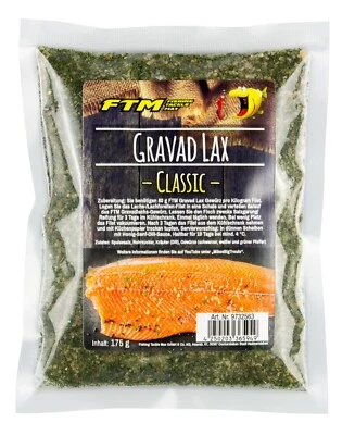 FTM Gravad Lax Exquisit, Classic, Wacholder 175g Beutel Gewürz Lachs Forelle