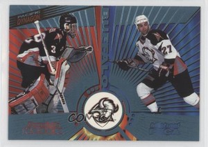 1997-98 Pacific Dynagon Ice Blue Dominik Hasek Michael Peca #136 HOF