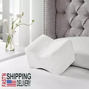 Knee pillow side sleeper Leg support Memory Foam Wedge Contour Joint Pain Relief - Picture 1 of 12