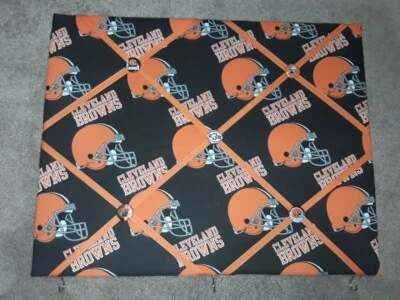 Cleveland Browns Themed Memory Board with Matching Accent Buttons - Image 1 of 3
