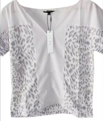 Nueva BLUSA WALTER BAKER Ligera Aireada Rosa Leopardo Talla Grande Nueva con Etiquetas $128 Minorista Foto 1 de 4