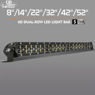 8/14/22/32/42/52" OSRAM Led Light Bar Flood Spot Combo Offroad Driving 4WD Truck - Image 1 of 4