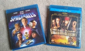 Spaceballs (Blu-ray, 1987), NEW! ....PLUS Bonus Pirates Of The Caribbean!!! - Foto 1 di 5