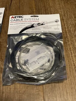 Novo Sistema de Cabo Asteca Freio de Bicicleta Conjunto de Cabos Dianteiros e Traseiros - Preto - Imagem 1 de 3