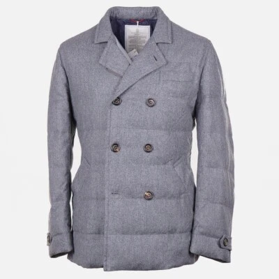 Abrigo Brunello Cucinelli Slim-Fit Acolchado Lana-Seda-Cachemira Chaquetón M Nuevo con Etiquetas Foto 1 de 4
