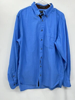 Paul Frederick Para Hombres Azul Abotonado Manga Larga Bolsillo Calce Clásico Talla LT Foto 1 de 4