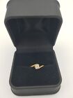 9ct Yellow Gold Solitaire Ring 1.4gms Diamond 4 X 0.03