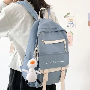 Nylon Backpack Large Capacity Travel Knapsacks Bookbags High School Students - Picture 1 of 18