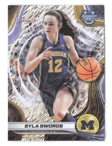 2024-25 Bowman University Best Syla Swords #67 Shimmer Refractor RC - Picture 1 of 2
