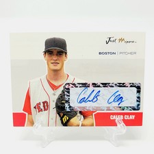 2007 Just Minors Auto Caleb Clay #JA-10 Red Sox