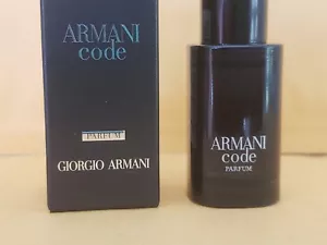 Giorgio Armani Armani Code Men PARFUM Miniature travel Size 7 ml-New with BOX - Picture 1 of 8