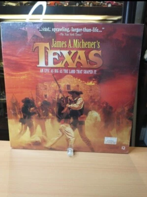 JAMES A. MICHENER’S TEXAS - Stacy Keach - LASERDISC - NEW SEALED - Image 1 of 4
